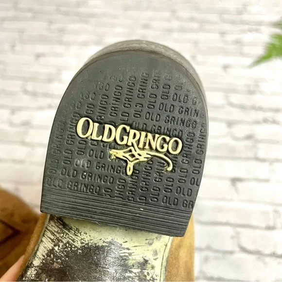 Old Gringo Cross Embroidered Distressed Leather Western Cowboy Boots Sz Womens 6 - Picture 9 of 12